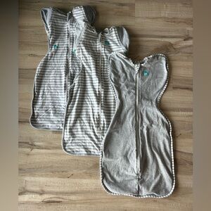 Love to Dream Gray Sleep Swaddles size Medium 13-18.5lbs